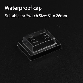 Клавиатурен превключвател Прозрачен капак за прах 10x15/21x15/31x23 mm Мини превключвател с бутони Водоустойчив капак за капак За диаметър 16/23 mm