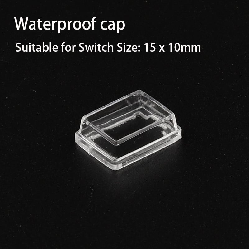 Klahvlüliti Läbipaistev tolmukate 10x15/21x15/31x23mm mini-nupplüliti veekindel korgi kate läbimõõduga 16/23mm