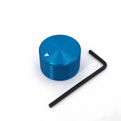 Cieta alumīnija sakausējuma 25 x 15,5 mm skaļuma rotācijas kontroles 6 mm diametra potenciometra vāciņa poga