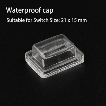 Клавиатурен превключвател Прозрачен капак за прах 10x15/21x15/31x23 mm Мини превключвател с бутони Водоустойчив капак за капак За диаметър 16/23 mm
