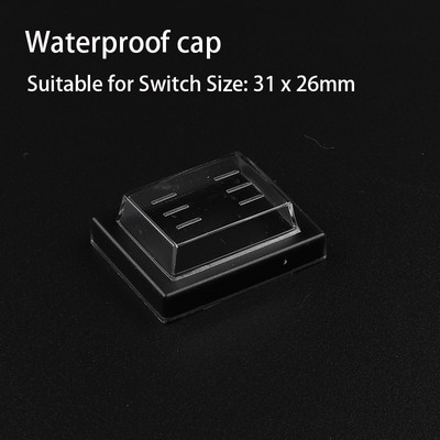 Klahvlüliti Läbipaistev tolmukate 10x15/21x15/31x23mm mini-nupplüliti veekindel korgi kate läbimõõduga 16/23mm