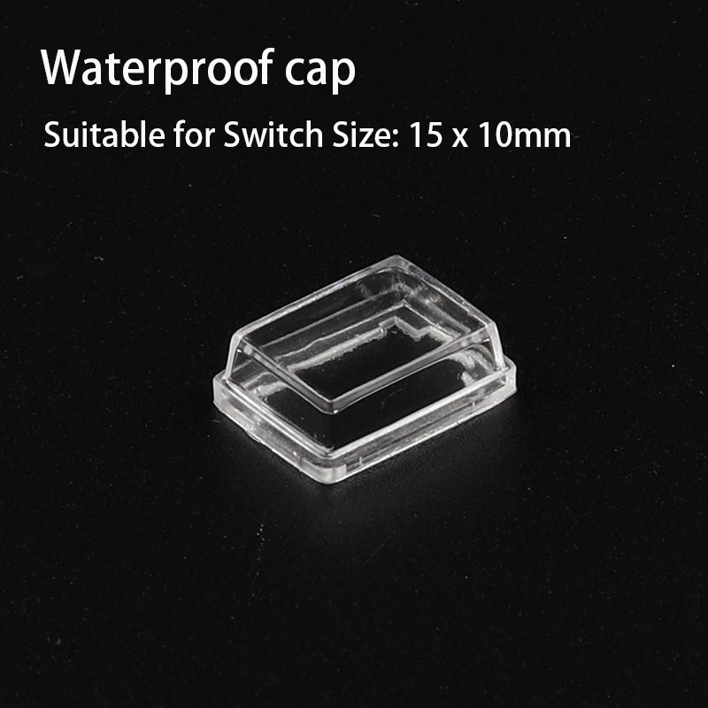 Klahvlüliti Läbipaistev tolmukate 10x15/21x15/31x23mm mini-nupplüliti veekindel korgi kate läbimõõduga 16/23mm