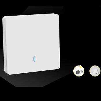 Безжичен дистанционен предавател за стенен панел 433MHz RF безжичен превключвател за дистанционно управление 86 Тип превключвател за стенен панел Предавател