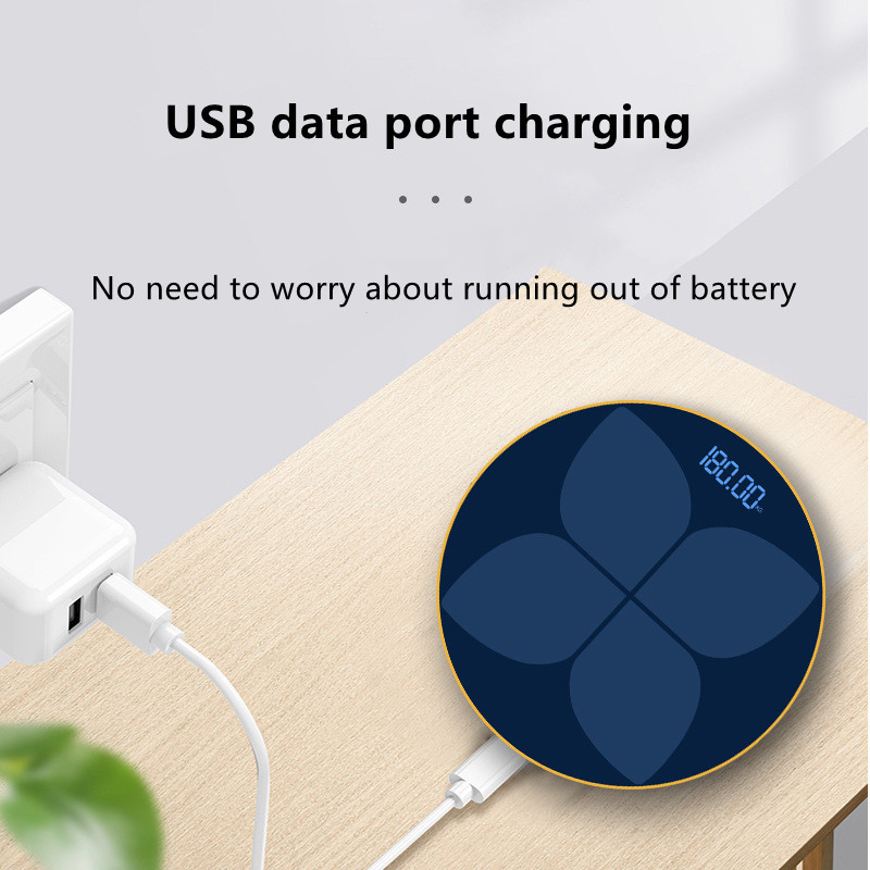 Pametna vaga za tjelesnu masnoću Bežično digitalno punjenje tjelesne težine Elektronička vaga Bluetooth precizna vaga za tijelo s aplikacijom za pametni telefon