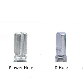 10 части Пластмасов бутон за регулиране Диаметър 11 мм Височина 13,5 мм Пластмасов капак на копчето 180 градуса D-образна форма / Вътрешен отвор на оста на цветето 6 мм