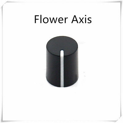 10 gabali plastmasas regulēšanas pogas diametrs 11 mm augstums 13,5 mm plastmasas pogas vāciņš 180 grādu D formas / ziedu ass iekšējais caurums 6 mm