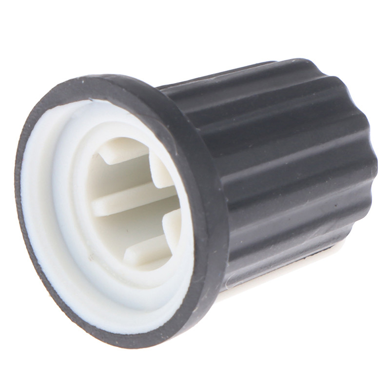 5 buc. Buton din cauciuc moale cu jumătate de arbore Diametru 16 mm Înălțime 18 mm Potențiometru Buton codificator 270 de grade în formă de D Orificiu interior 6 mm