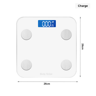 Bluetooth ķermeņa tauku skalas ĶMI sastāva analizators ar viedtālruņa lietotni Ķermeņa tauku digitālie svari līdzsvara grīdas vannas istabas svari