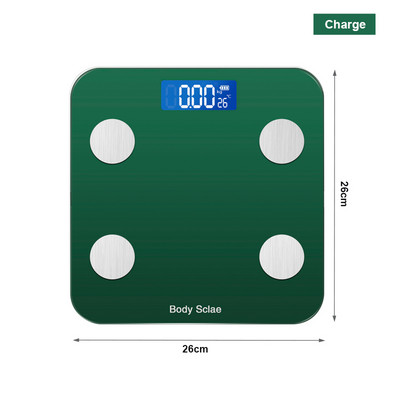 Bluetooth ķermeņa tauku skalas ĶMI sastāva analizators ar viedtālruņa lietotni Ķermeņa tauku digitālie svari līdzsvara grīdas vannas istabas svari