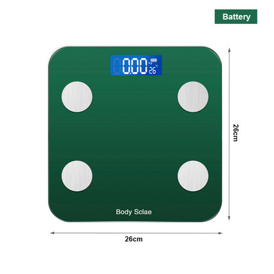 Bluetooth ķermeņa tauku skalas ĶMI sastāva analizators ar viedtālruņa lietotni Ķermeņa tauku digitālie svari līdzsvara grīdas vannas istabas svari