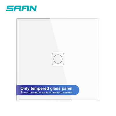 SRAN F серия Празен панел 82 * 82 мм панел от кристално закалено стъкло, само един панел без желязна плоча без модул