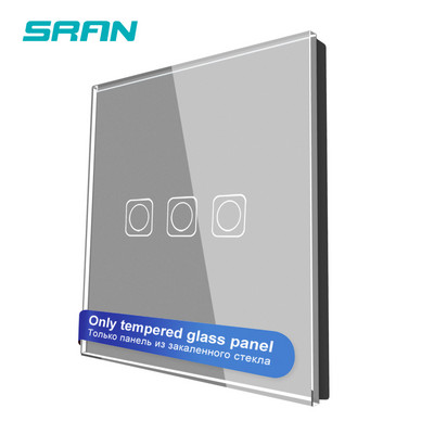 SRAN F seeria tühi paneel 82 * 82 mm kristallist karastatud klaaspaneel, ainult üks paneel ilma raudplaadita ilma moodulita