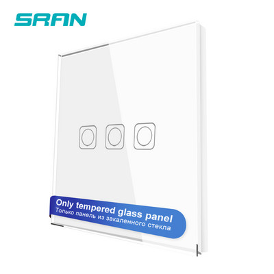 SRAN F seeria tühi paneel 82 * 82 mm kristallist karastatud klaaspaneel, ainult üks paneel ilma raudplaadita ilma moodulita