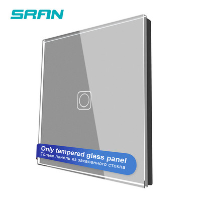 SRAN F seeria tühi paneel 82 * 82 mm kristallist karastatud klaaspaneel, ainult üks paneel ilma raudplaadita ilma moodulita