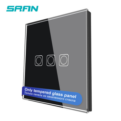 SRAN F seeria tühi paneel 82 * 82 mm kristallist karastatud klaaspaneel, ainult üks paneel ilma raudplaadita ilma moodulita