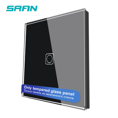 SRAN F seeria tühi paneel 82 * 82 mm kristallist karastatud klaaspaneel, ainult üks paneel ilma raudplaadita ilma moodulita