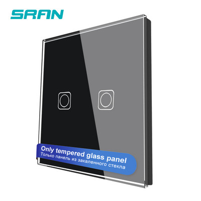 SRAN F seeria tühi paneel 82 * 82 mm kristallist karastatud klaaspaneel, ainult üks paneel ilma raudplaadita ilma moodulita