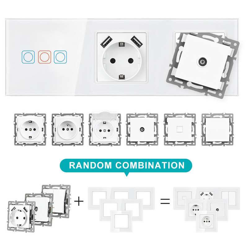 SRAN F seeria tühi paneel 82 * 82 mm kristallist karastatud klaaspaneel, ainult üks paneel ilma raudplaadita ilma moodulita