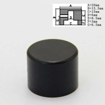 Tipptasemel alumiiniumist nupuga potentsiomeetri nupp helitugevuse lüliti pöörlevad kodeerija nupud