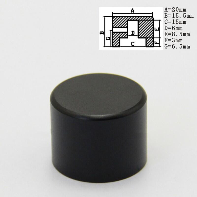 Tipptasemel alumiiniumist nupuga potentsiomeetri nupp helitugevuse lüliti pöörlevad kodeerija nupud