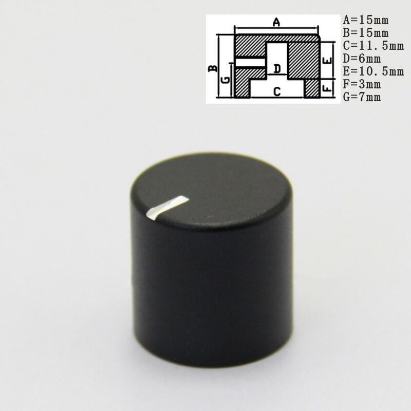 Tipptasemel alumiiniumist nupuga potentsiomeetri nupp helitugevuse lüliti pöörlevad kodeerija nupud