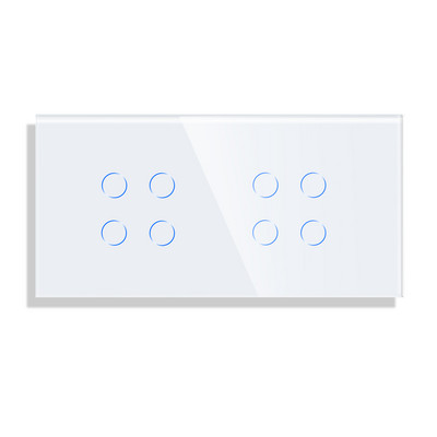 Ainult Bingoelec DIY kristallklaaspaneel 158 mm pärlvalge must 2/3/4/5/6/8 klaasraam seina puutelüliti funktsioon DIY-osad