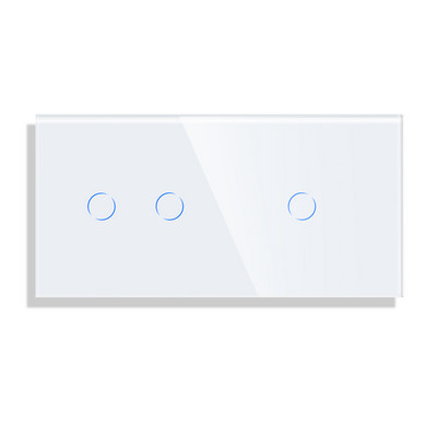 Ainult Bingoelec DIY kristallklaaspaneel 158 mm pärlvalge must 2/3/4/5/6/8 klaasraam seina puutelüliti funktsioon DIY-osad