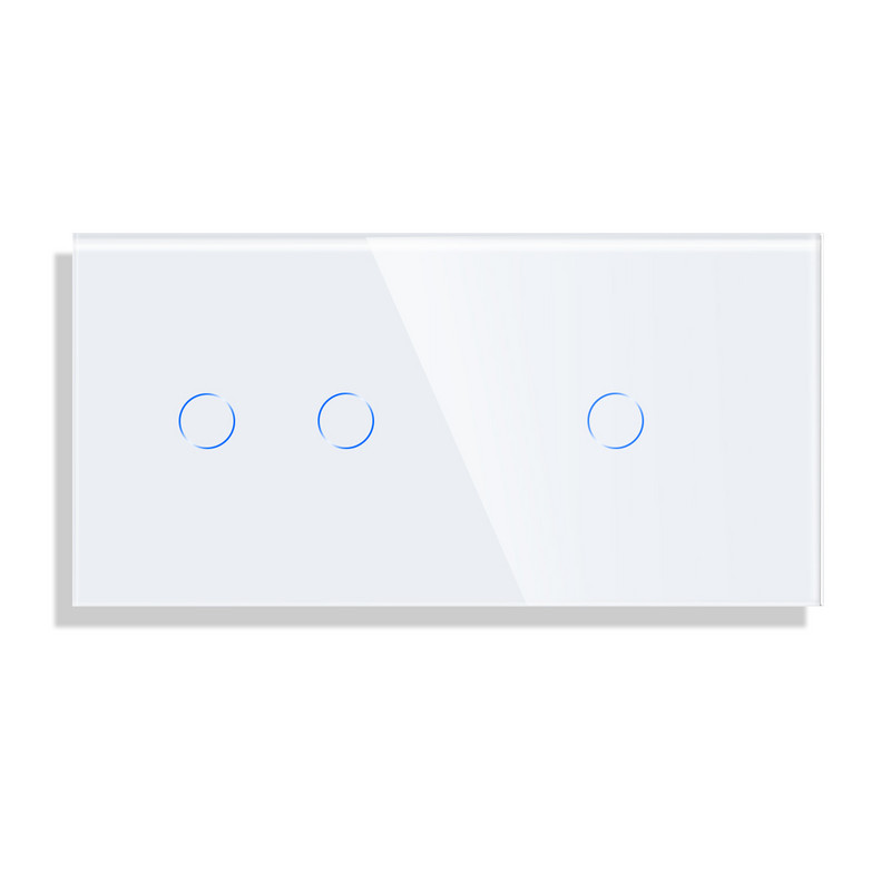 Ainult Bingoelec DIY kristallklaaspaneel 158 mm pärlvalge must 2/3/4/5/6/8 klaasraam seina puutelüliti funktsioon DIY-osad