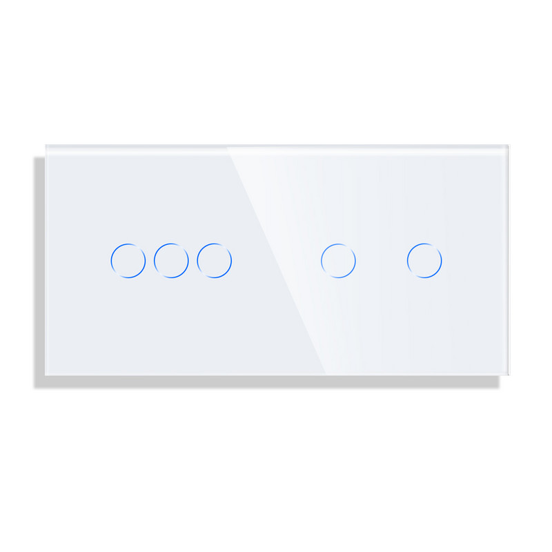 Ainult Bingoelec DIY kristallklaaspaneel 158 mm pärlvalge must 2/3/4/5/6/8 klaasraam seina puutelüliti funktsioon DIY-osad