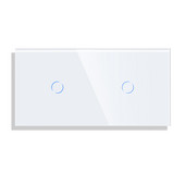 Bingoelec Trostruka staklena ploča Samo 158 mm Trostruka 1 grupa biserno bijela crna Gloden za zidni prekidač Funkcijski dio DIY s metalnim okvirom