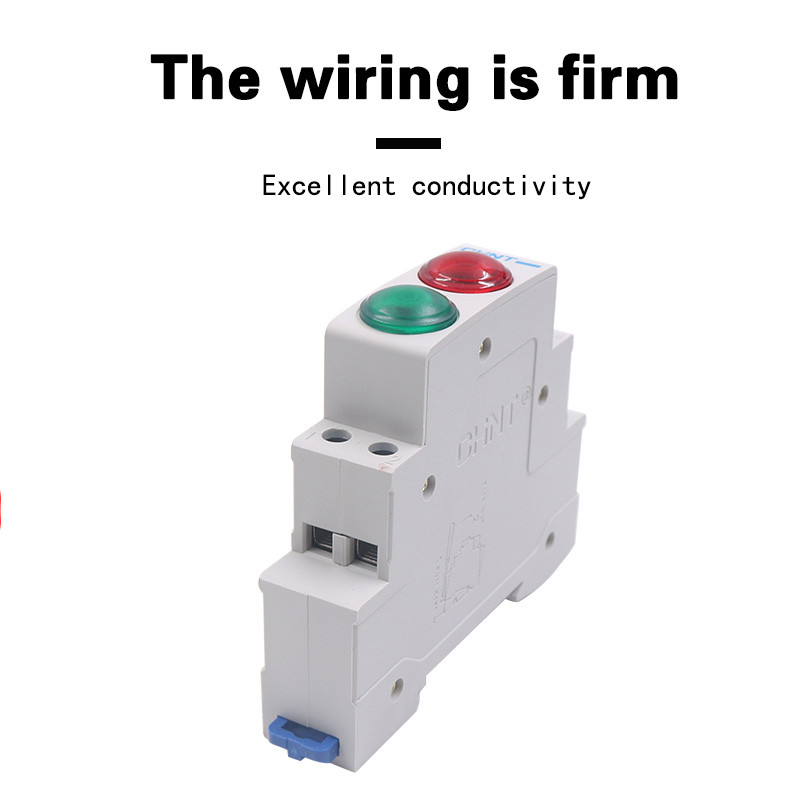 CHINT LED signalna lampa Serija ND9 AC/DC 230V 24V 220V Kontrolna svjetla Indikatorsko svjetlo za montažu na DIN šinu CRVENA ZELENA Indikatorska lampica