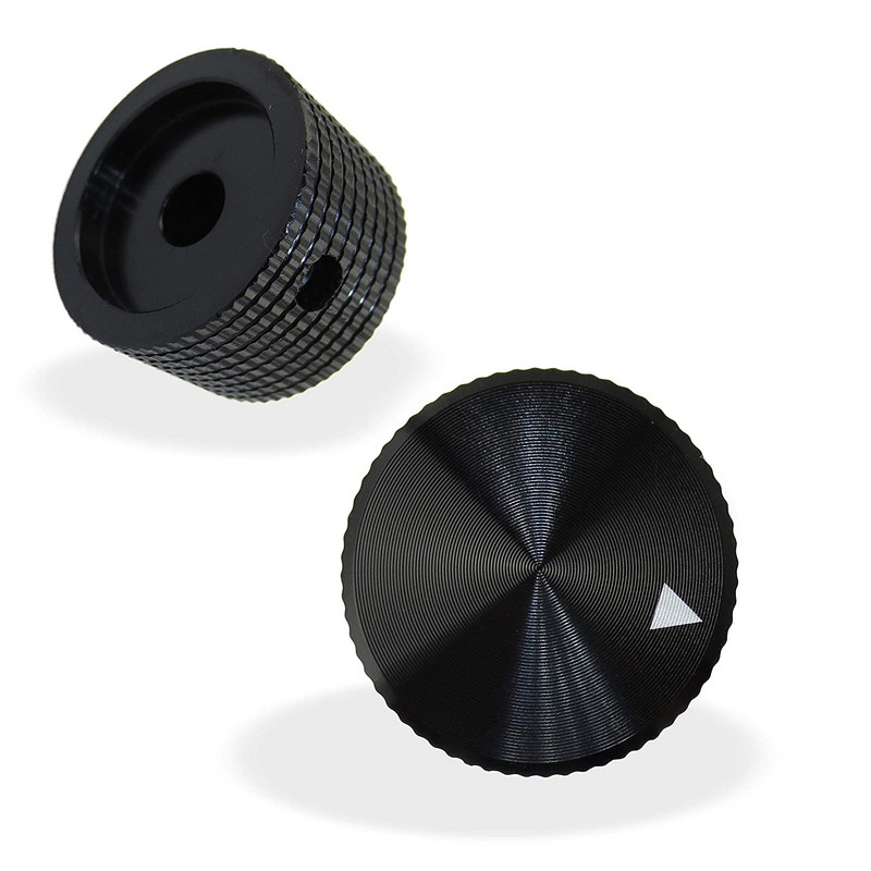 Tipptasemel alumiiniumist nupuga potentsiomeetri nupp 17 * 17 mm / 14 * 16 mm helitugevuse lüliti pöörlevad kodeerija nupud