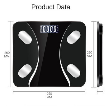 2019 Hot 25 Body Data Ηλεκτρονικές ζυγαριές δαπέδου Ψηφιακή ζυγαριά βάρους μπάνιου Ανθρώπινο σωματικό λίπος Mi Scale bmi Ζυγαριά σύνθεσης σώματος