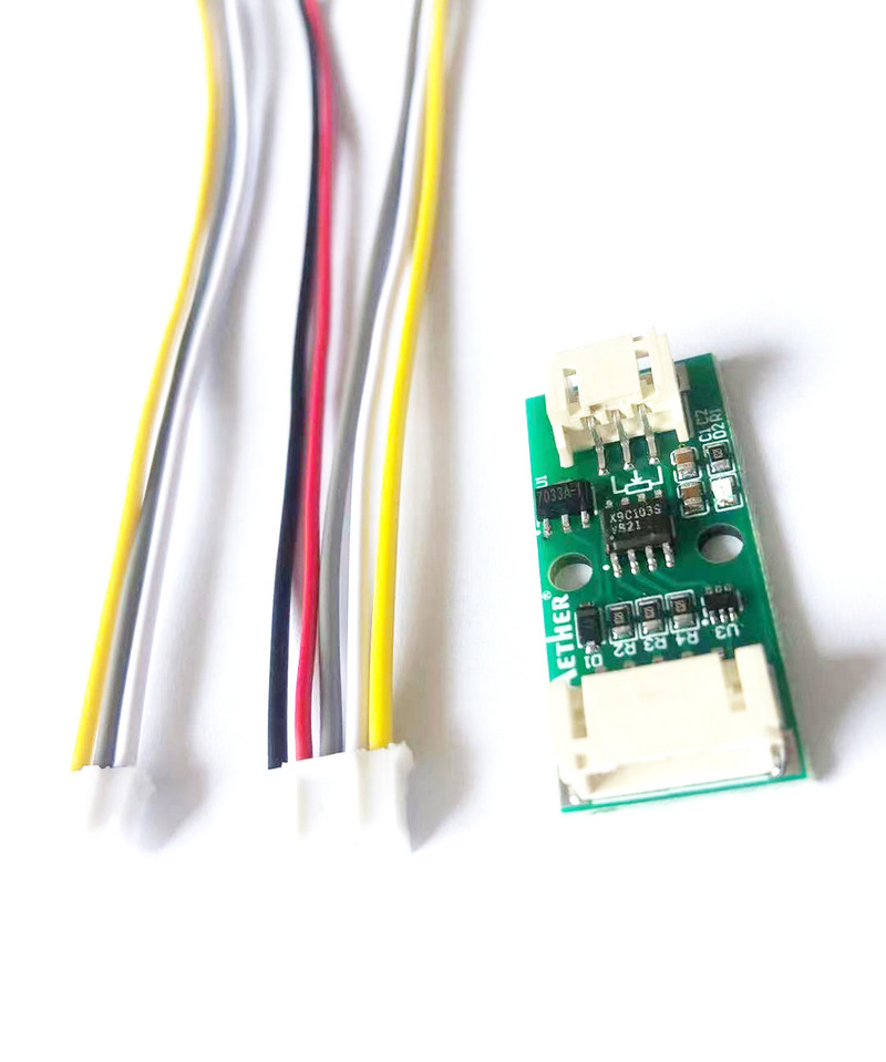 2022. gada jauns X9C103S digitālā potenciometra plates modulis DC3V-12V priekš Arduino X9C104S 10k 100k