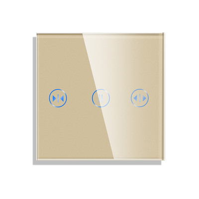 Bingeolec EU Standard 86mm Pearl Crystal Glass Jednostruka staklena ploča Samo bijelo crno Gloden staklena ploča