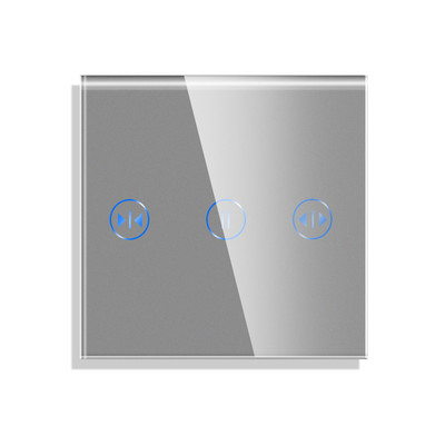 Bingeolec EU Standard 86mm Pearl Crystal Glass Jednostruka staklena ploča Samo bijelo crno Gloden staklena ploča