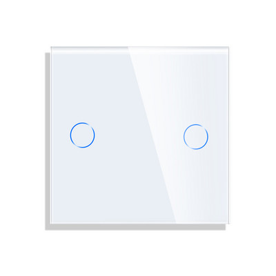 Bingeolec EU Standard 86mm Pearl Crystal Glass Jednostruka staklena ploča Samo bijelo crno Gloden staklena ploča