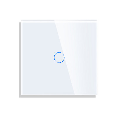 Bingeolec EU Standard 86mm Pearl Crystal Glass Jednostruka staklena ploča Samo bijelo crno Gloden staklena ploča