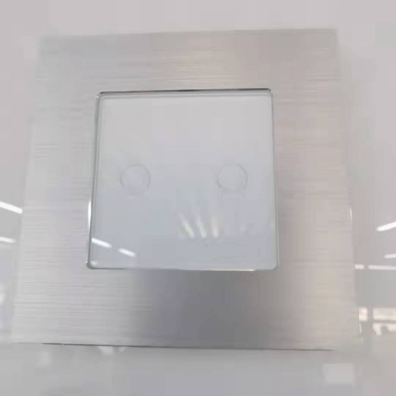 Bingeolec EU Standard 86mm Pearl Crystal Glass Jednostruka staklena ploča Samo bijelo crno Gloden staklena ploča