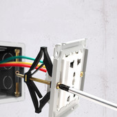 1 komplekts (6 gab.) Sienas kontaktligzdas apakšējās kastes remonta ierīce 86 mm tipa sienas slēdzis apakšējā kārba Fiksēta atbalsta stieņa elektriskie piederumi