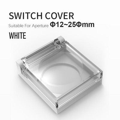 WINDOO 12mm 16mm 19mm 22mm 25mm kõrge peaga nupplüliti kaanega läbipaistev kaitsekate veekindel