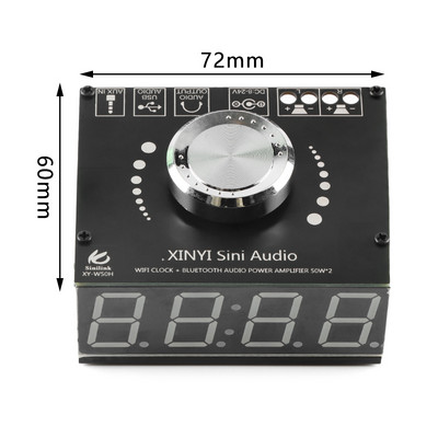 Stereo digitaalne võimsusvõimendi plaat Bluetoothiga ühilduv XY-C50L kahe kanaliga 2.0 2.1 BT5.0 võimendi moodul 100 W*2 50 W*2 Uus