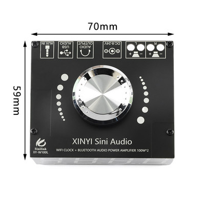 Stereo digitaalne võimsusvõimendi plaat Bluetoothiga ühilduv XY-C50L kahe kanaliga 2.0 2.1 BT5.0 võimendi moodul 100 W*2 50 W*2 Uus