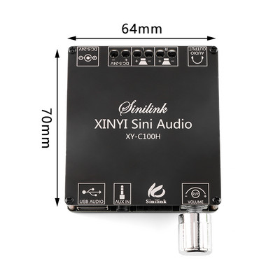 Stereo digitaalne võimsusvõimendi plaat Bluetoothiga ühilduv XY-C50L kahe kanaliga 2.0 2.1 BT5.0 võimendi moodul 100 W*2 50 W*2 Uus