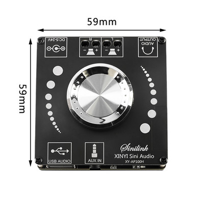 Stereo digitaalne võimsusvõimendi plaat Bluetoothiga ühilduv XY-C50L kahe kanaliga 2.0 2.1 BT5.0 võimendi moodul 100 W*2 50 W*2 Uus