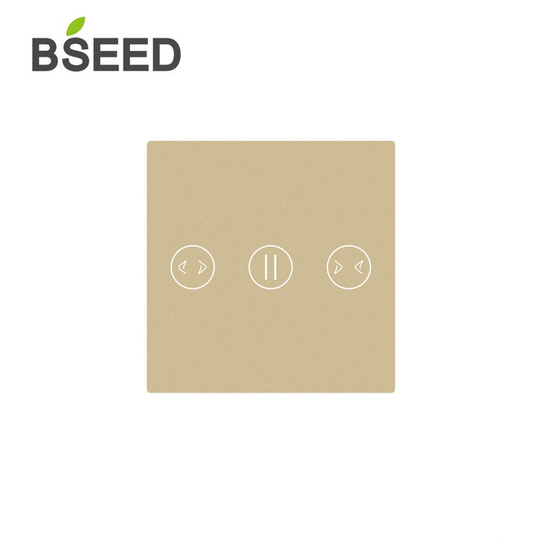 BSEED 47*47mm sienas pieskāriena gaismas slēdzis, mazs stikla panelis, DIY daļa