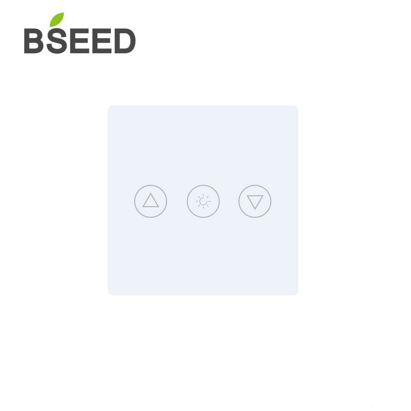 BSEED 47*47mm sienas pieskāriena gaismas slēdzis, mazs stikla panelis, DIY daļa