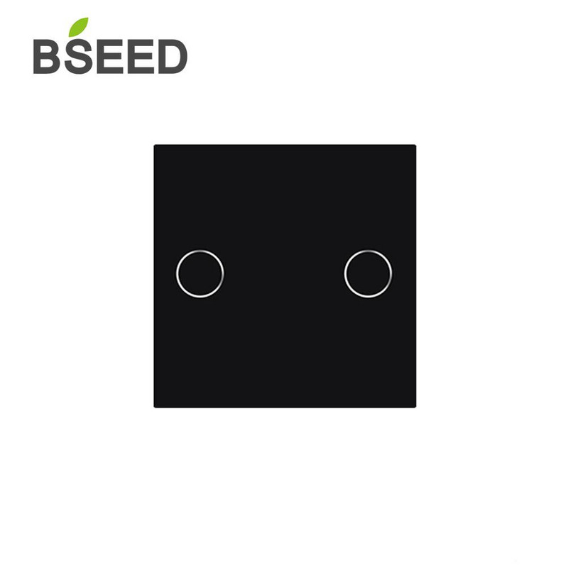 BSEED 47*47mm sienas pieskāriena gaismas slēdzis, mazs stikla panelis, DIY daļa