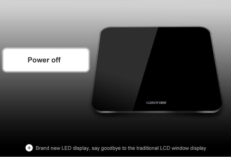 Vannitoakaalud Täpne nutikas elektrooniline digitaalne kaal Kodu põrand Tervise tasakaal kehaklaasiga LED-ekraan 180 kg