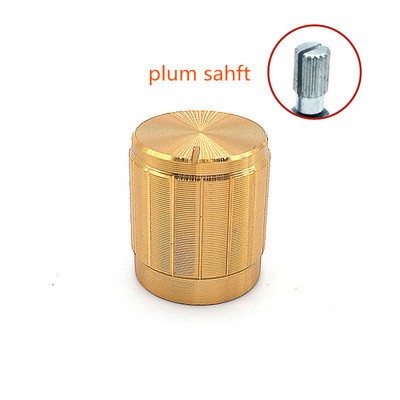 5 tk must kuldne hõbedane alumiiniumsulamist nupud 15 mm x 17 mm potentsiomeetri kodeerija nupp ploomi võlli poolvõll